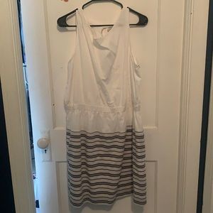 White and blue gap dress